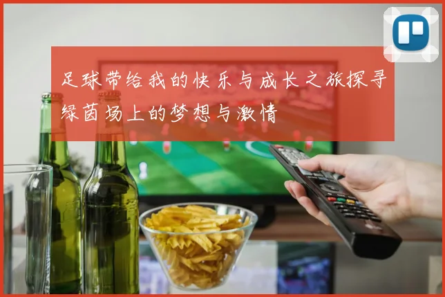 足球带给我的快乐与成长之旅探寻绿茵场上的梦想与激情